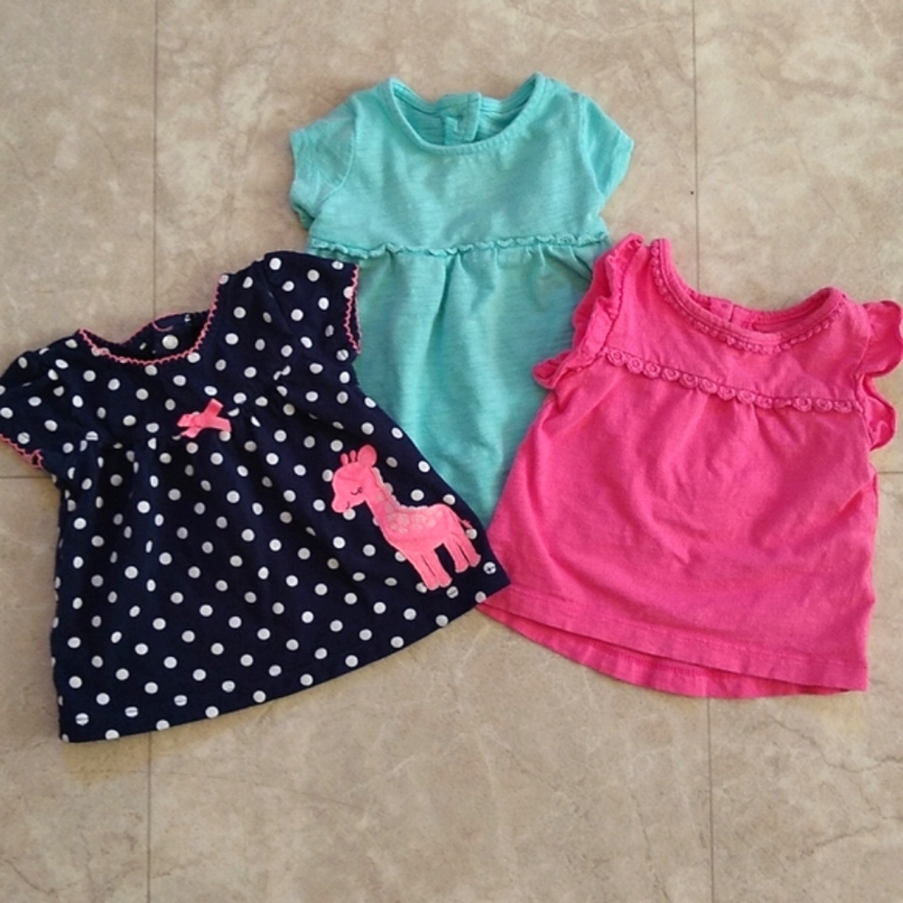 Carter's baby girl shirt bundle